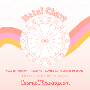 Detailed Natal Chart Reading, Birth Chart Reading, Personalized Natal Chart, Intuitive Reading