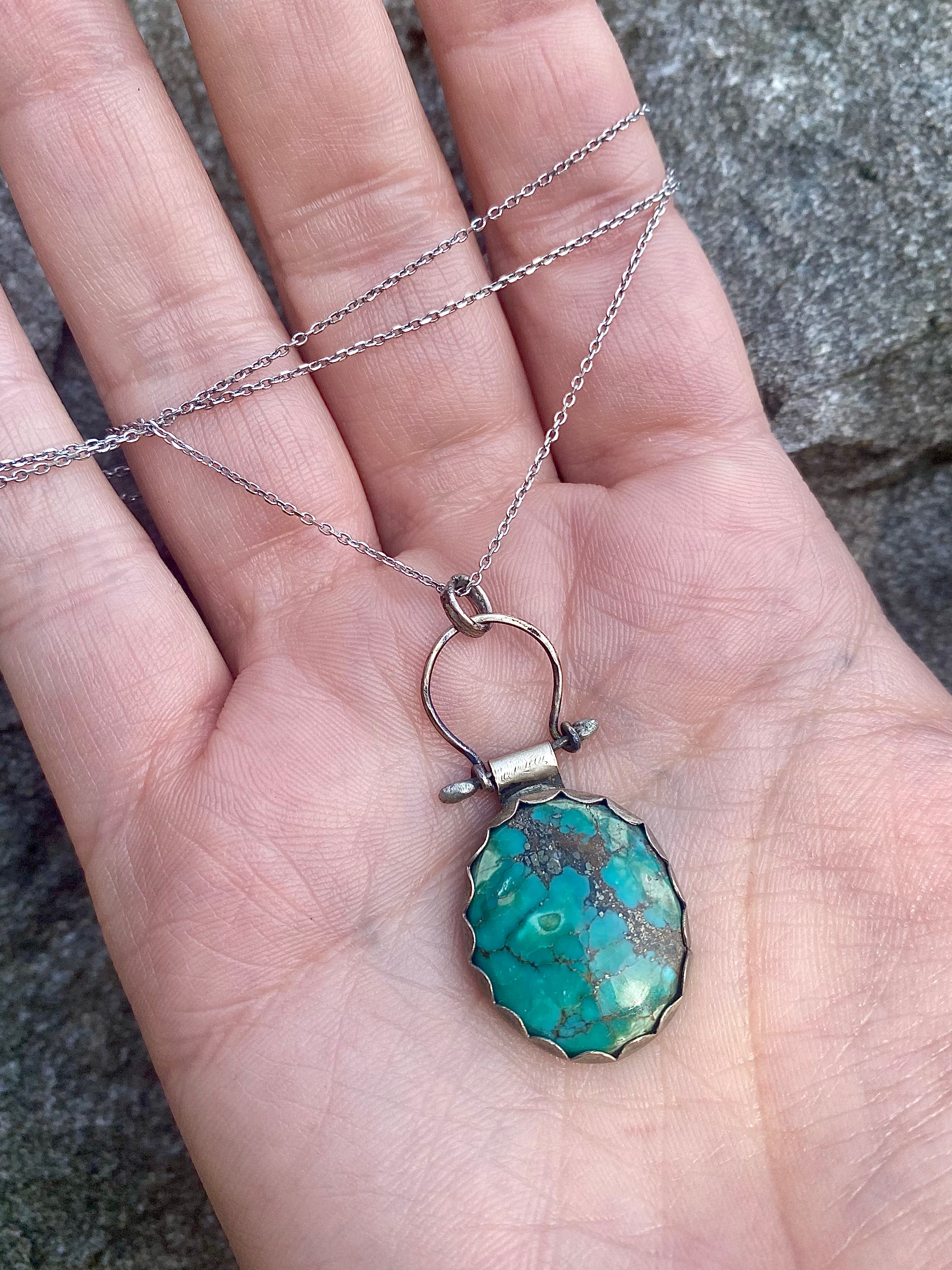 Turquoise Sterling Silver Necklace